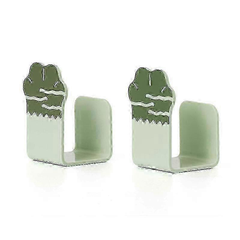 Green Wall Mounted Pot Lid Holder 2pcs Set