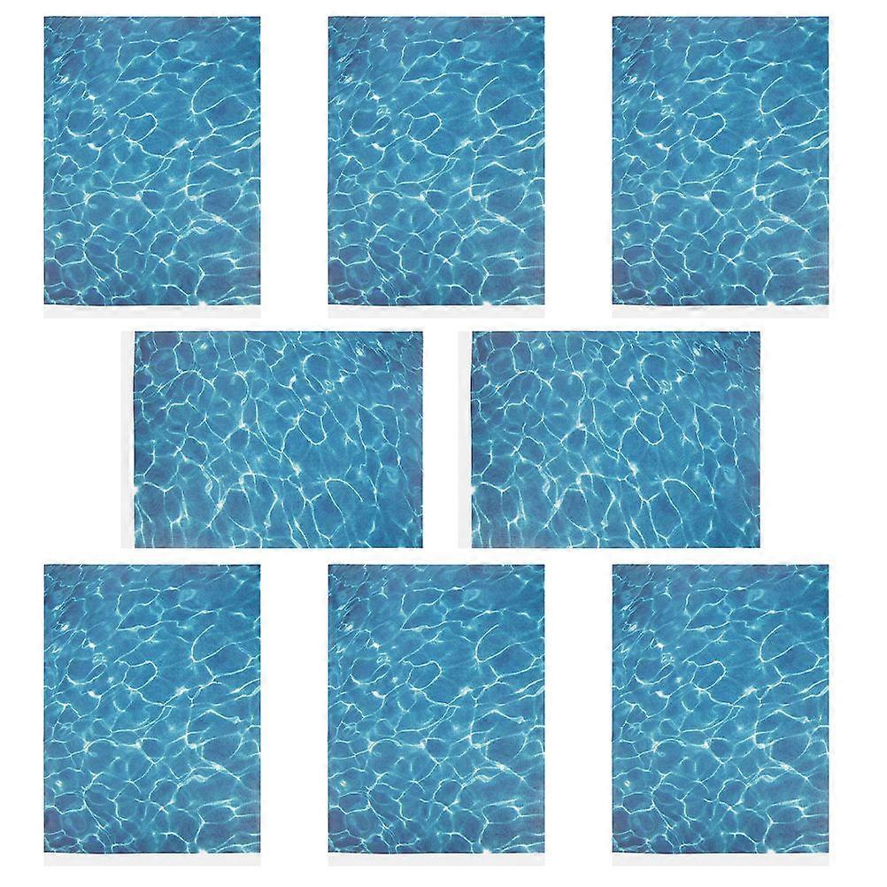 Sand Grain Decals for DIY Use 8Pcs Blue Plastic Stickers