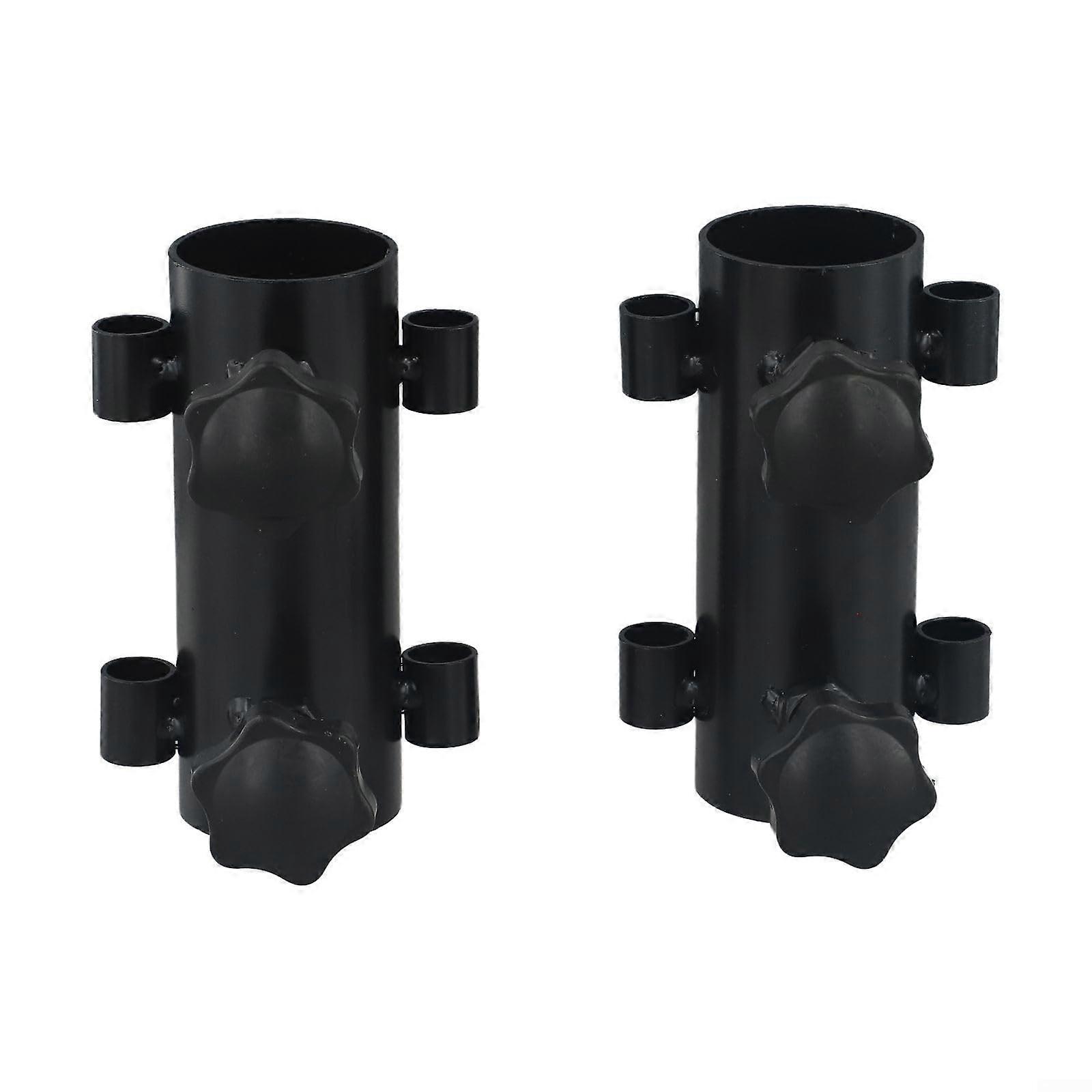 Heavy Duty Camping Pole Holder, Adjustable Iron Canopy Stand for Stable Outdoor Support, 2pcs