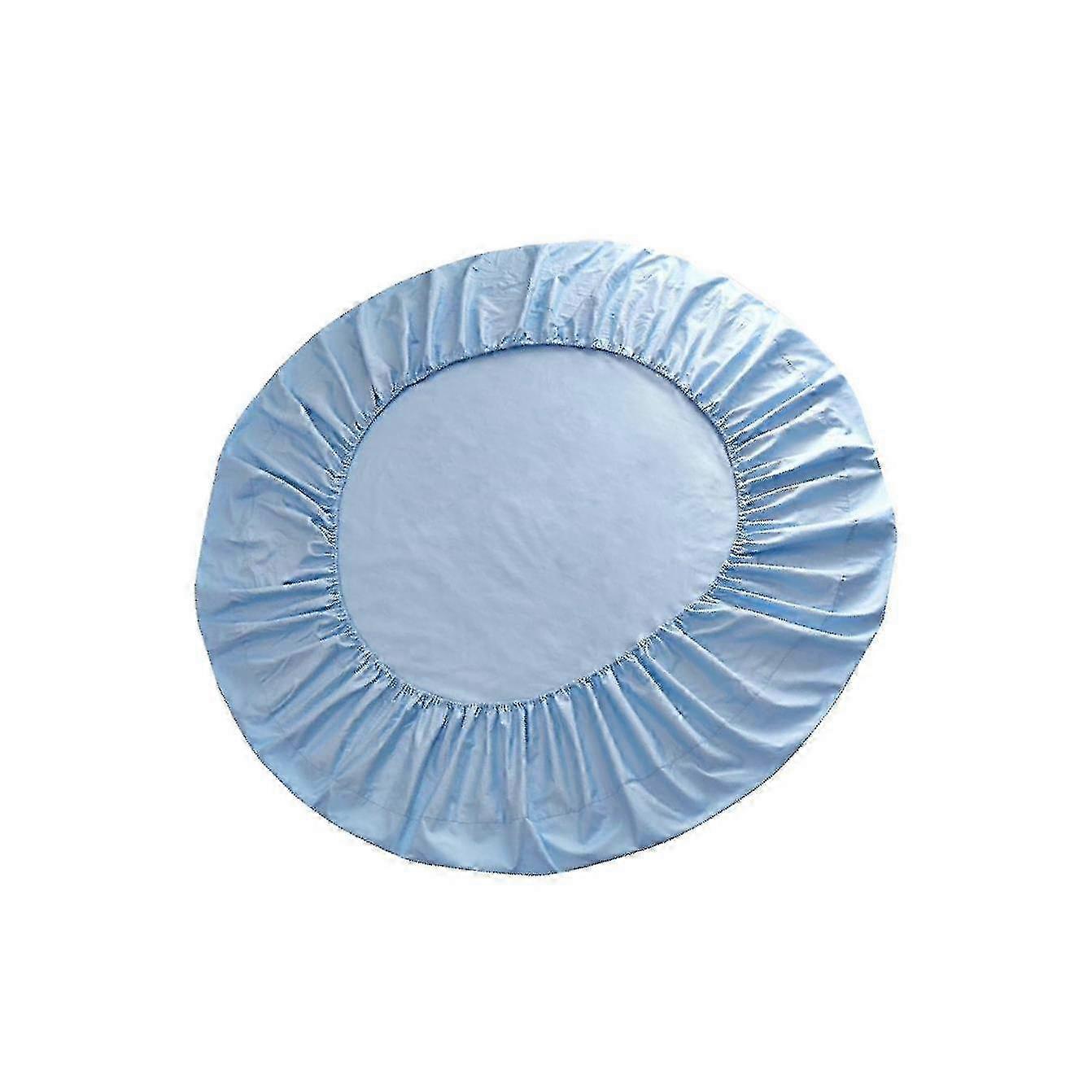 Solid Color Cotton Round Bed Fitted Sheet Bed Cover 2025