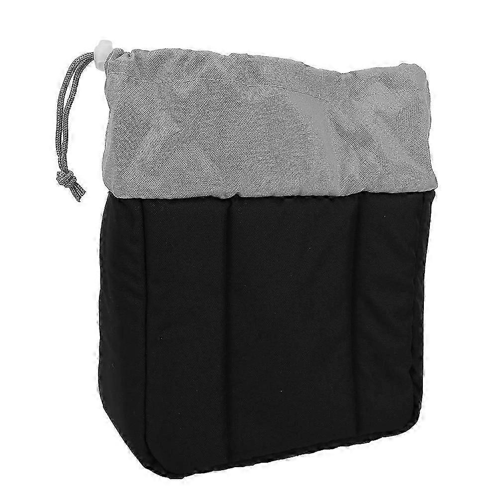2026 Thickened Shockproof Digital Camera Lens Insert Bag Padded Case With Drawstring (Grey)