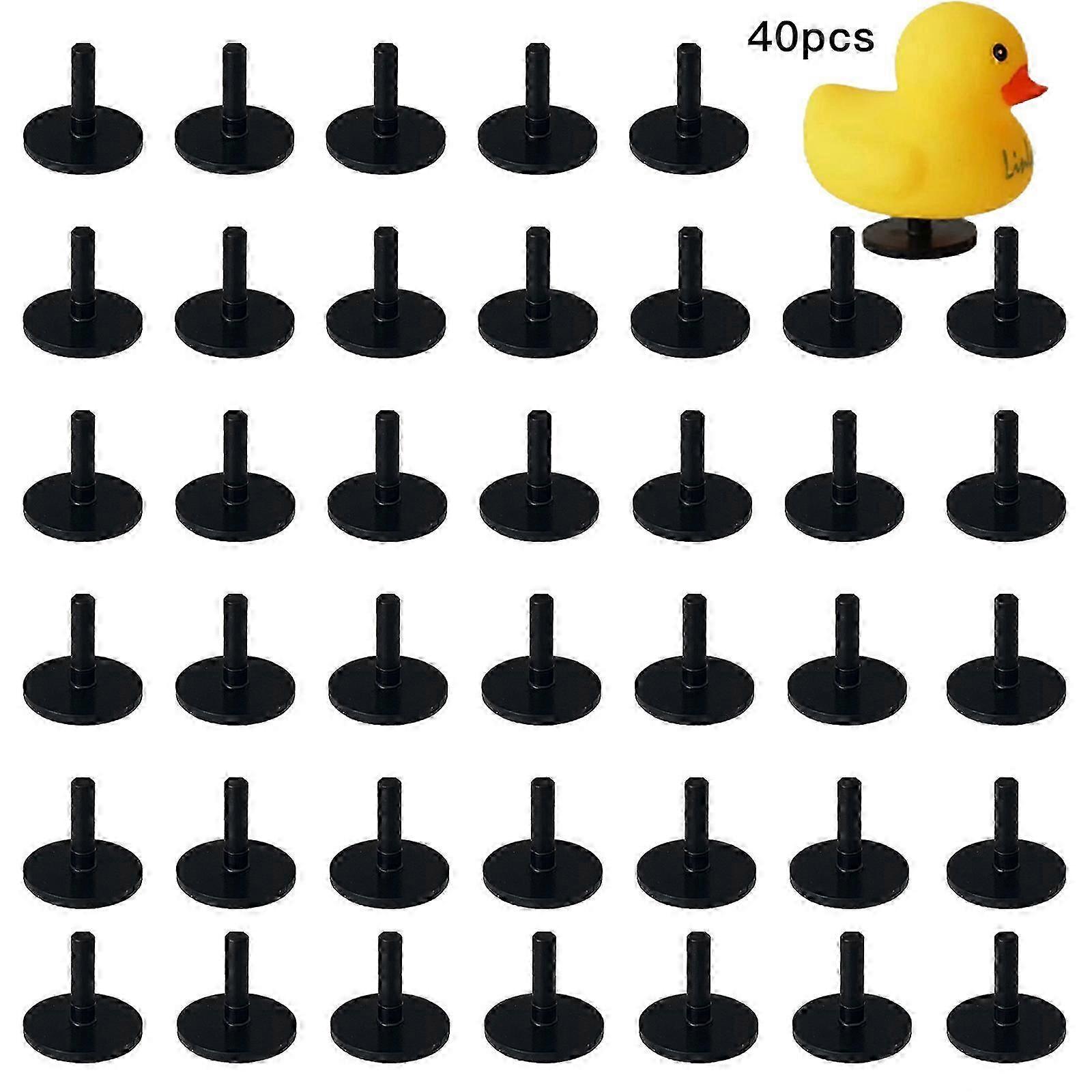 26-27 Duck Plug - Supporto e supporto in gomma per display per auto (10 pezzi, nero)