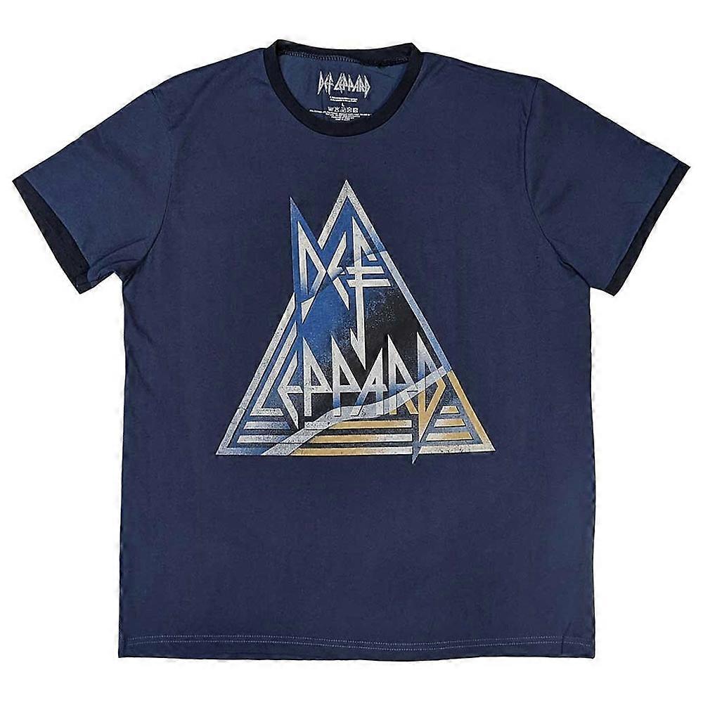 Def Leppard Triangle Logo Ringer T Shirt