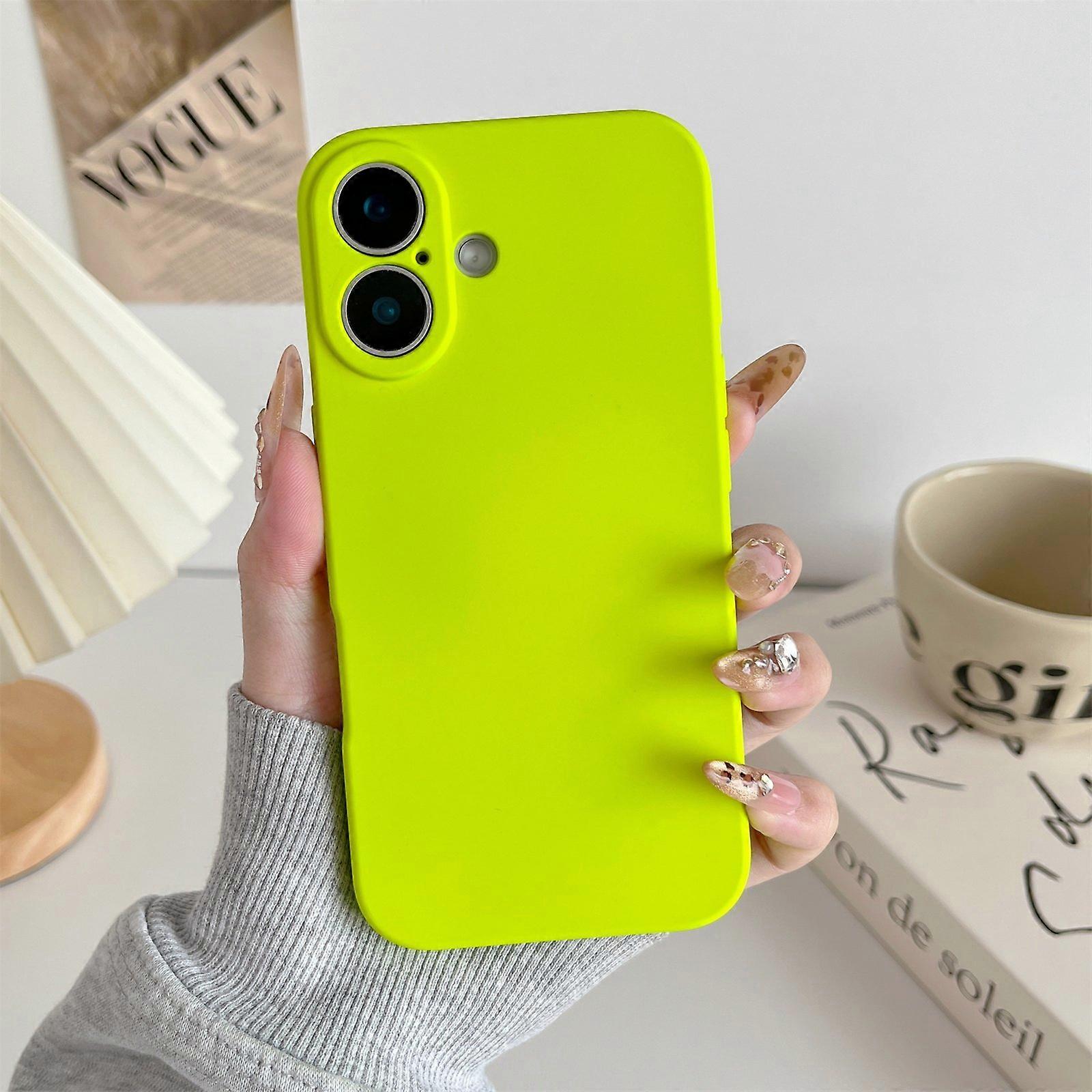 For iPhone 16 Plus Phone Back Case Scratch Resistant Silicone Mobile Cover