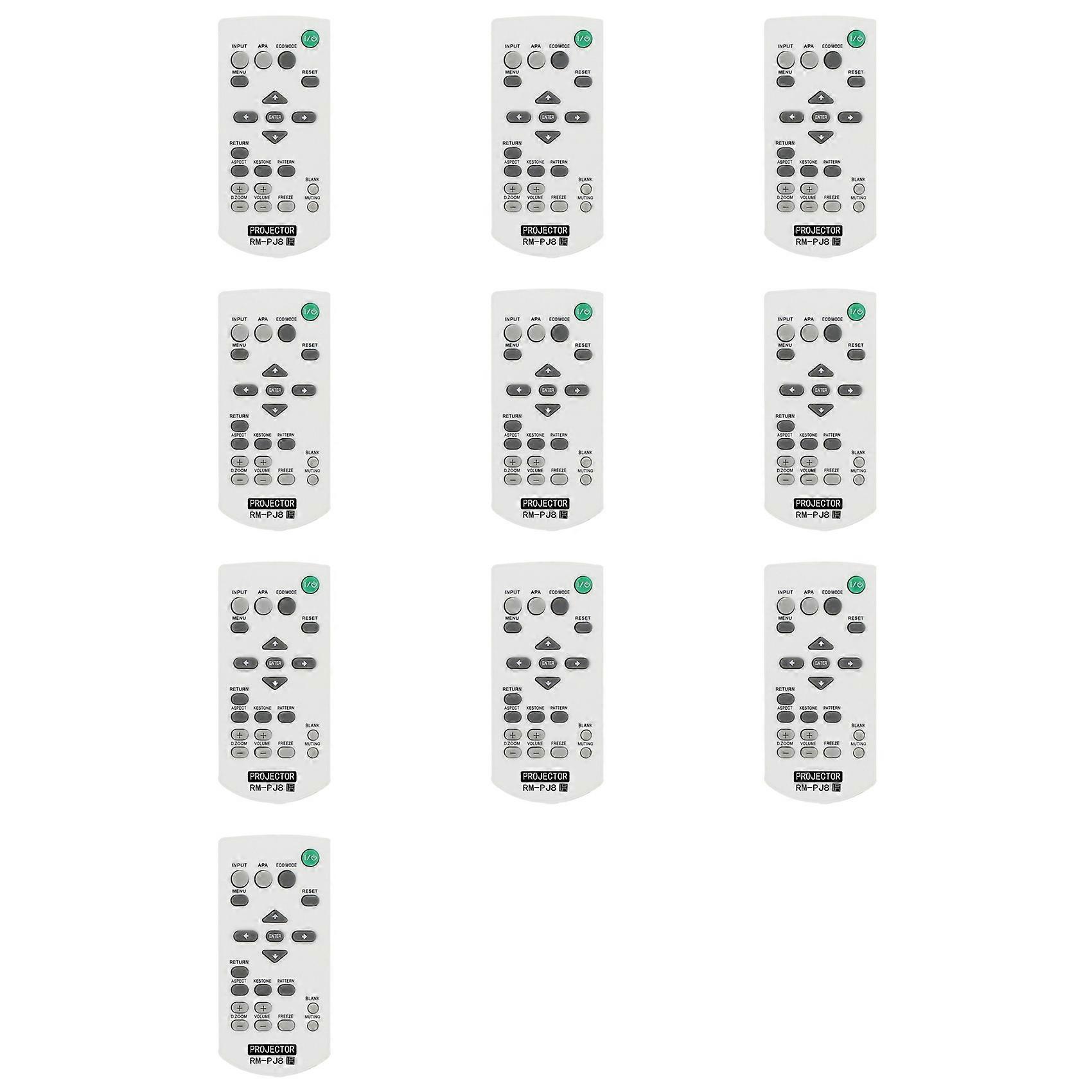 10X for Sony Wireless Switch Projector Remote Control Replacement (RM-PJ8)