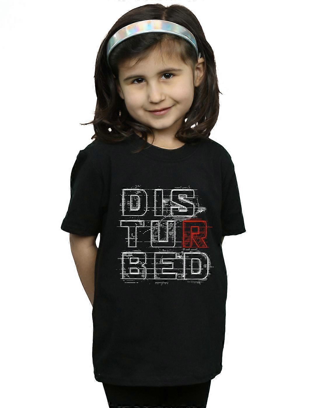 Disturbed Girls Stacked Text T-Shirt