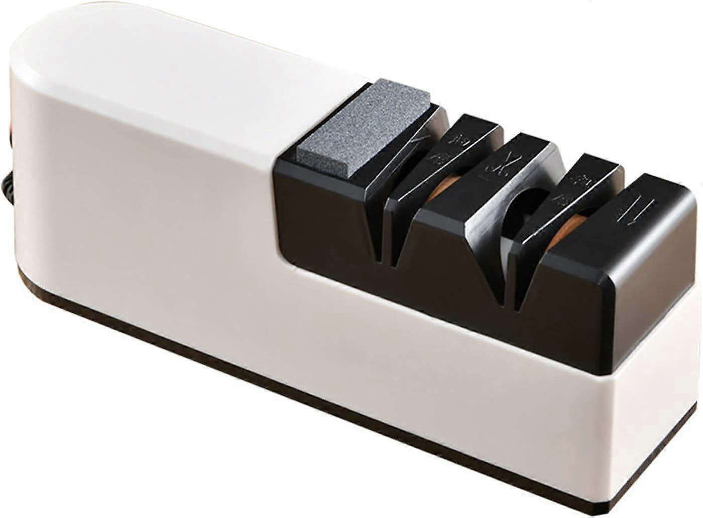 USB Electric Knife and Scissors Sharpener with Power Motor and Fast USB Charging