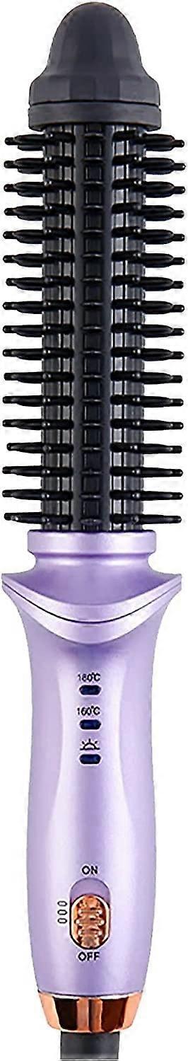 Curling Iron Automatic with Adjustable Temperature, Fast 30s Preheat, Purple Rotating Roll Comb