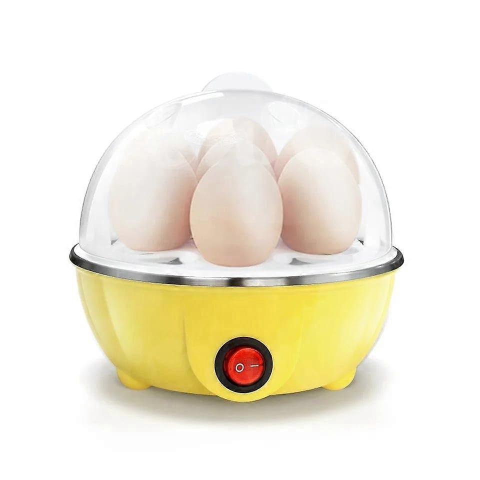 Electric Egg Cooker 14 Eggs Capacity with 7Egg Tray for Hard Boiled Eggs Yellow