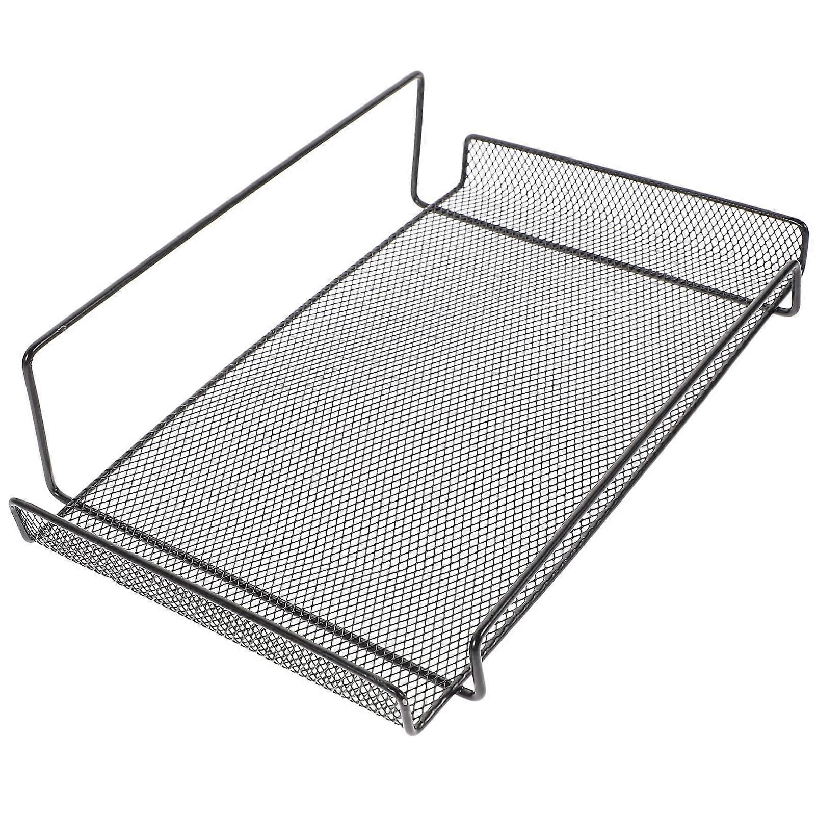 Wall Mount Router Shelf NoDrill Space Saving Black Iron Rack for Modem Camera and Router