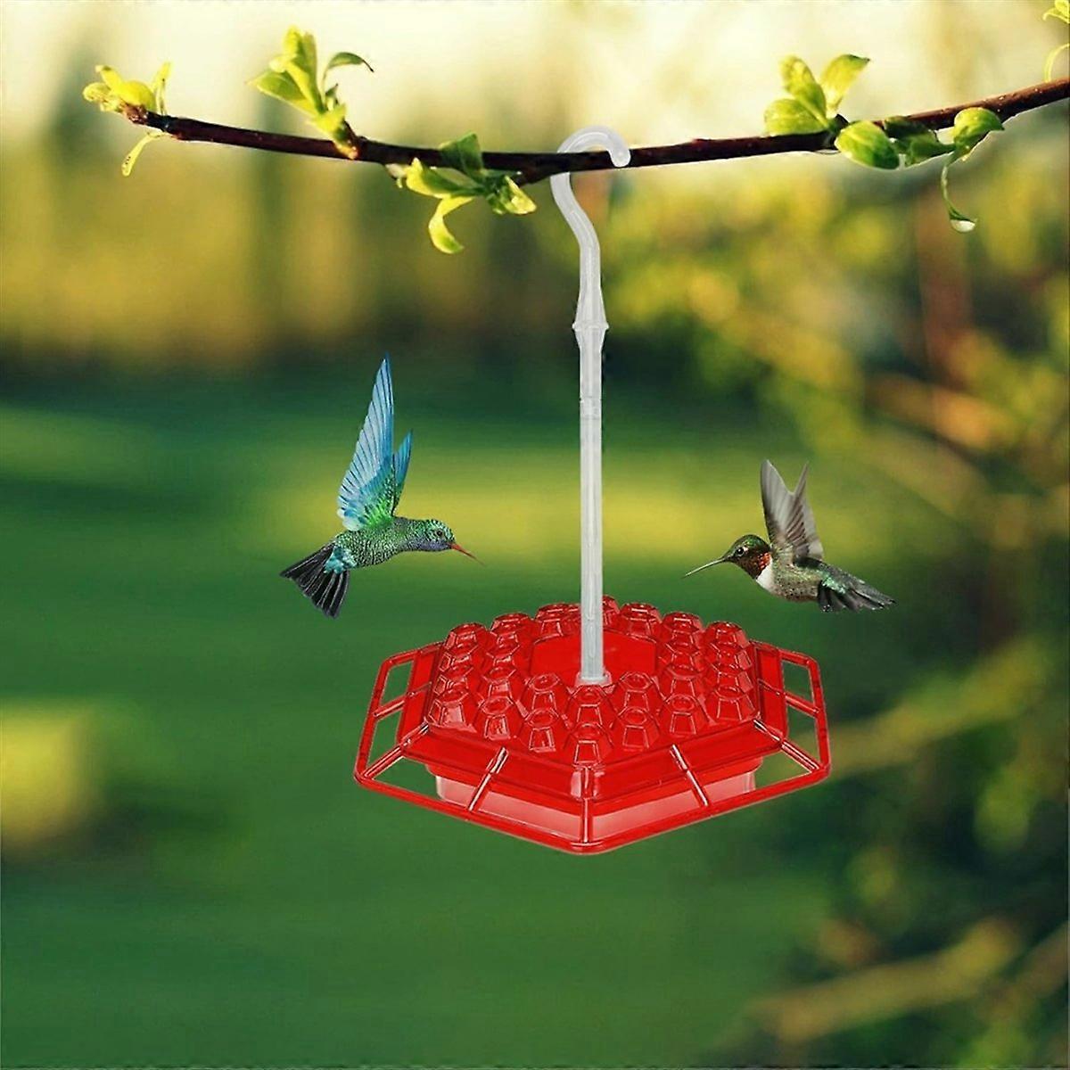 Hanging Hexagon Bird Feeder with Hook for Outside