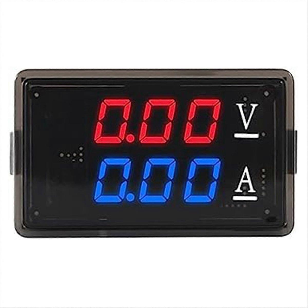 DC0-100V 10A LED Digital Voltmeter Ammeter ,red+blue