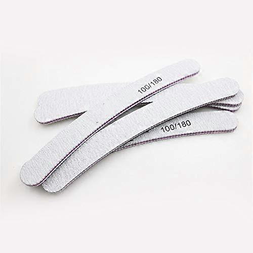 Professional Nail File and Buffer Set 100/180 Grit Block for Precise Nail Shaping and Smooth Finish