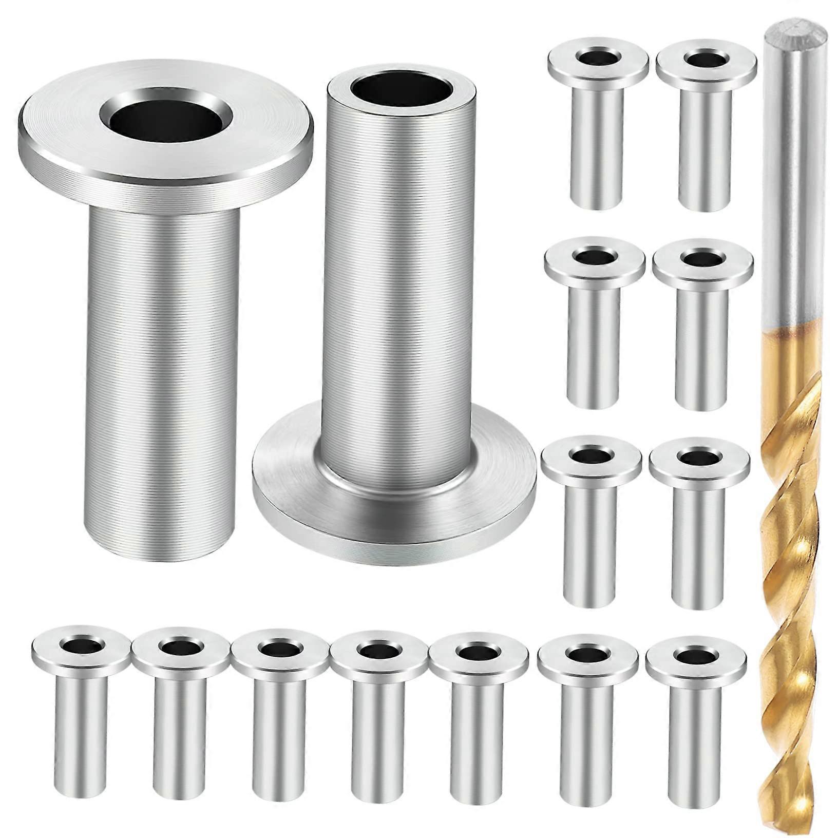 Cable Railing Protector Sleeves for 1/8 Inch Deck Hardware, Stainless Steel Grommets for Wood Posts