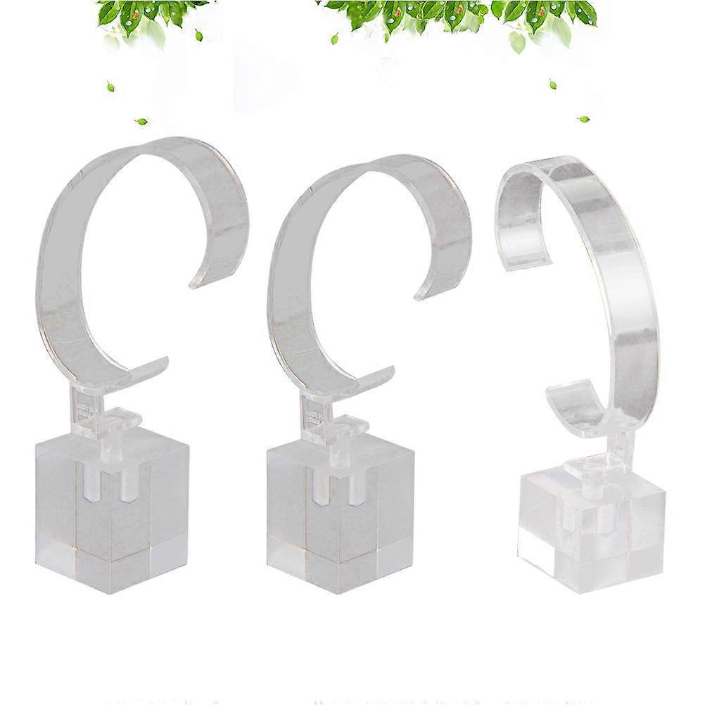 Acrylic Watch Display Stand Transparent Holder for Storage 3Pcs Set