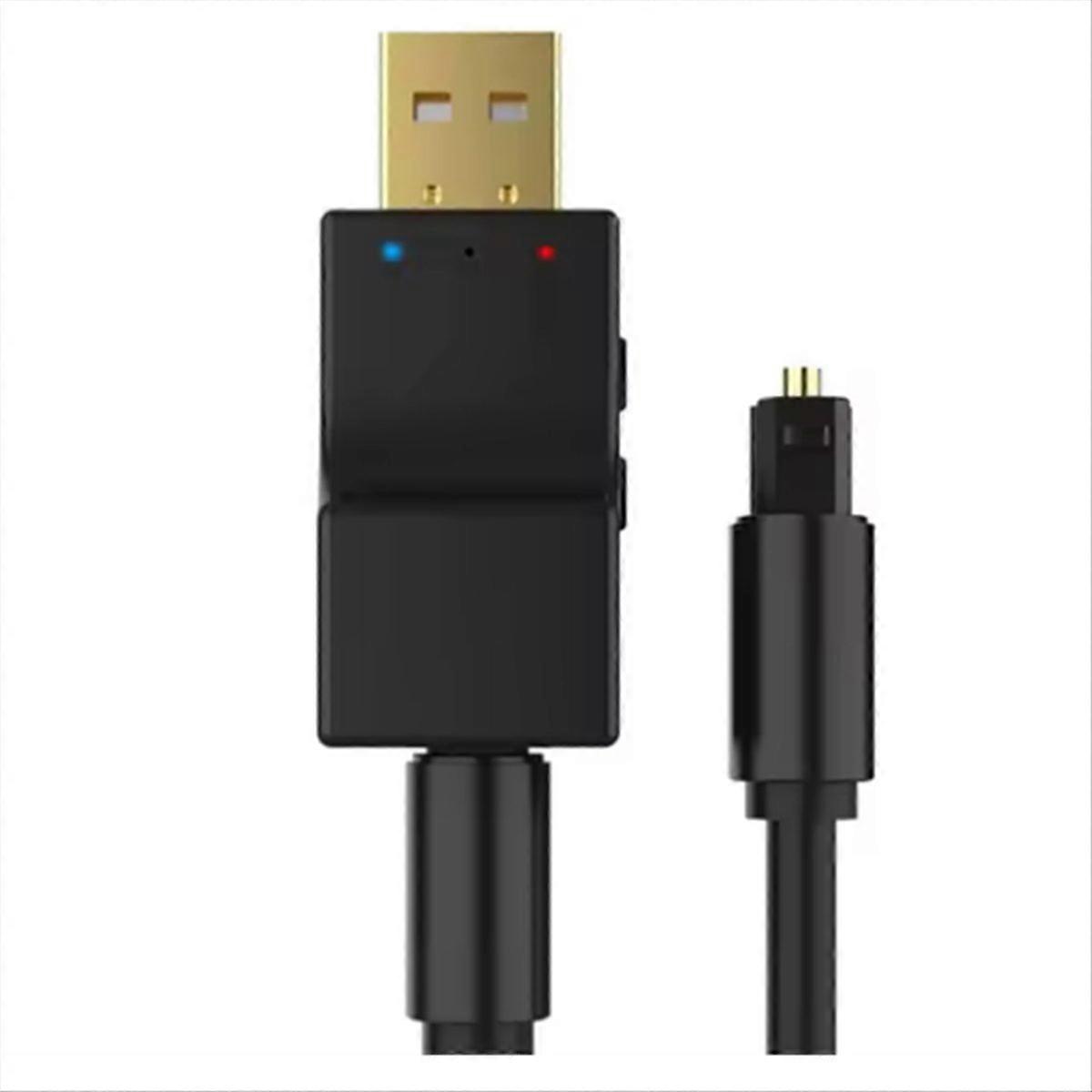 Transmisor de audio óptico Bluetooth USB para TV PC /3