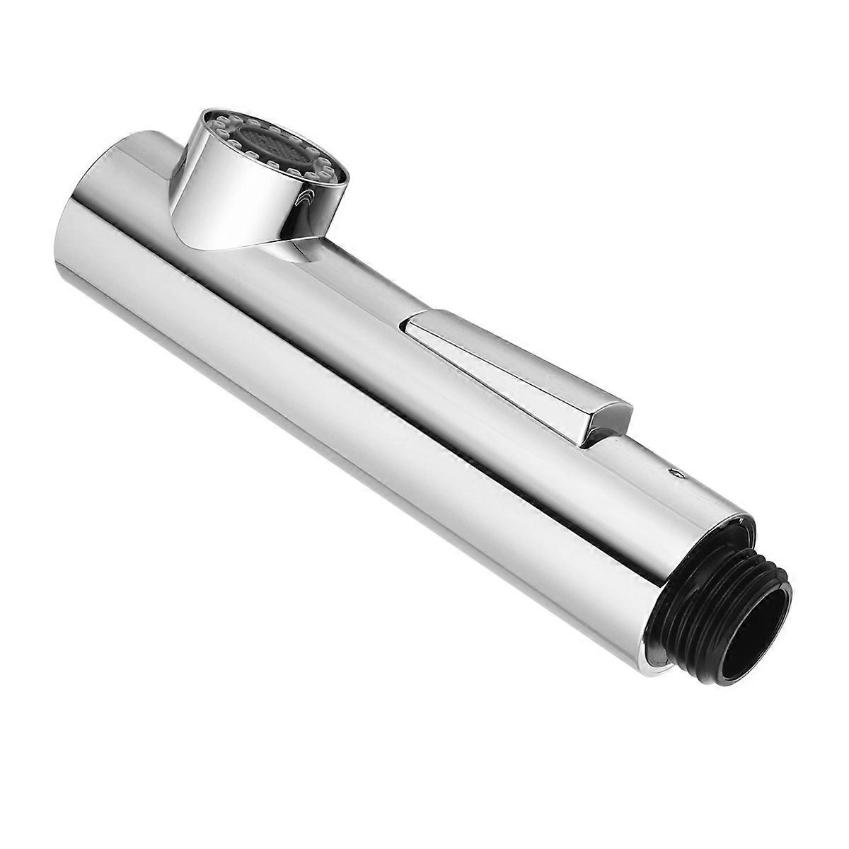 Round Shape Sink Sprinkler Nozzle ABS Metal Material Spray Function for Home Restaurant Use Kitchen Silver 1Pack