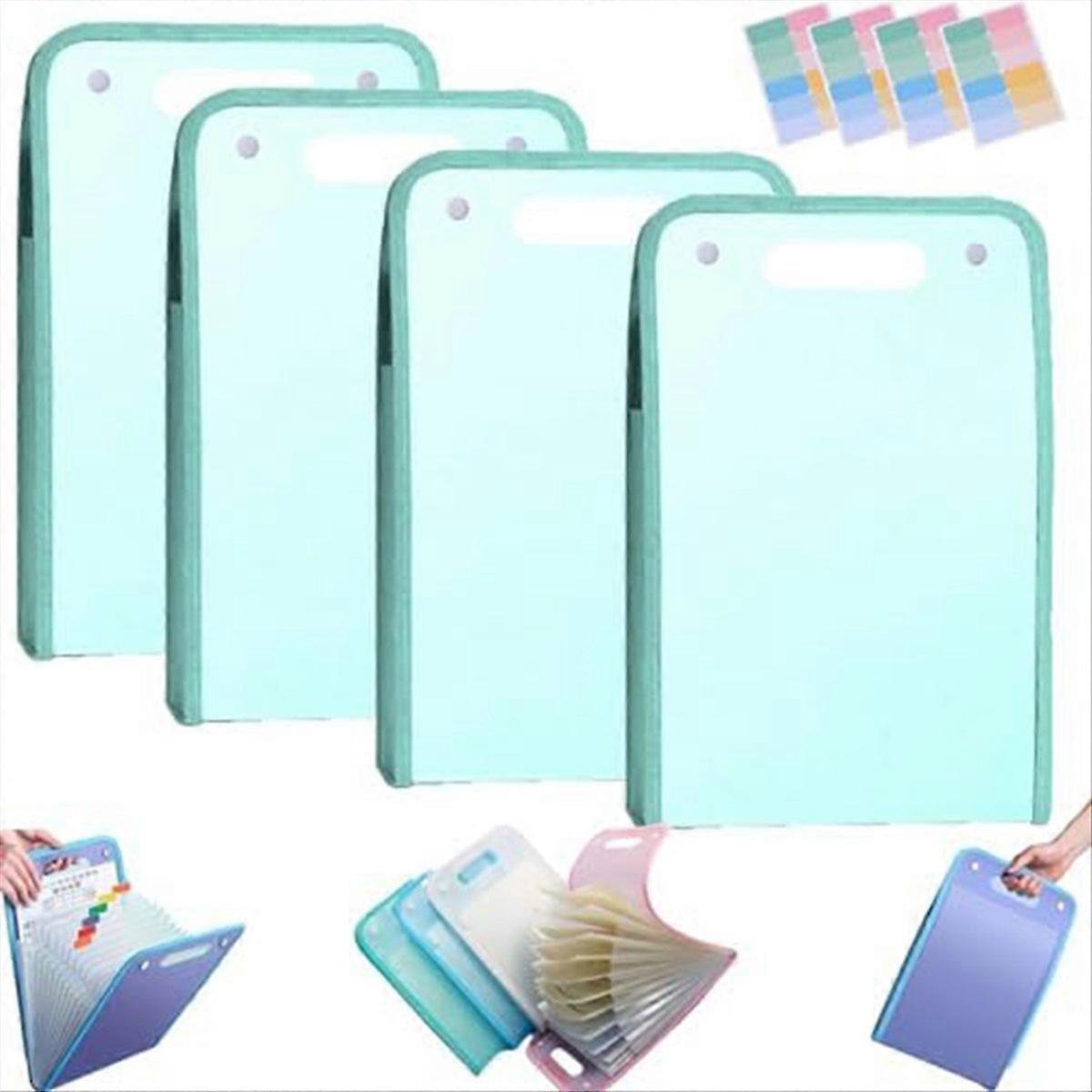 4PCS Extended Waterproof Folder, Vertical File Manager C