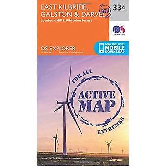 OS Explorer Karte aktiv (334) East Kilbride, Galston und Darvel (OS Explorer aktive Karte)