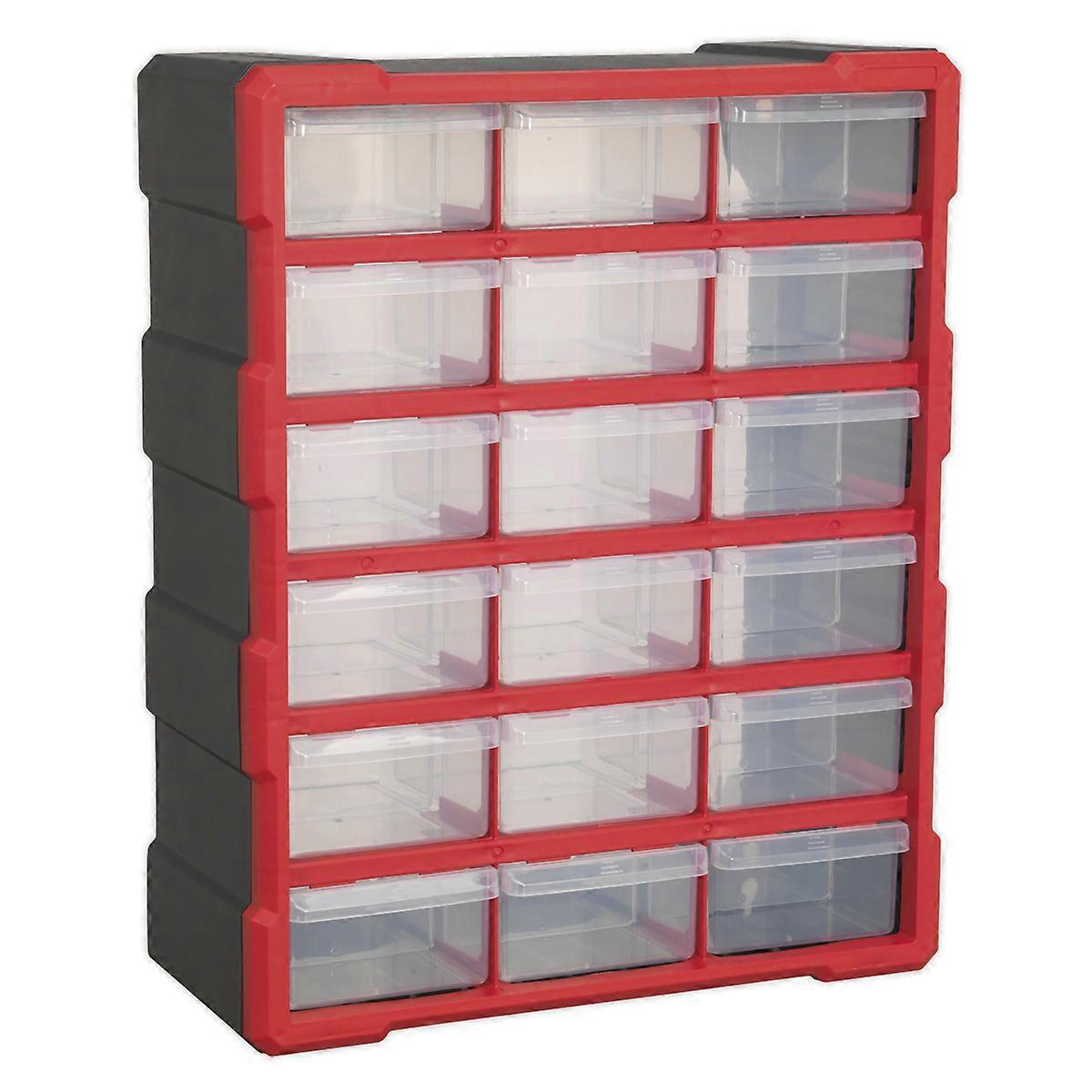 Sealey Apdc18R Cabinet Box 18 Drawer - Red/Black