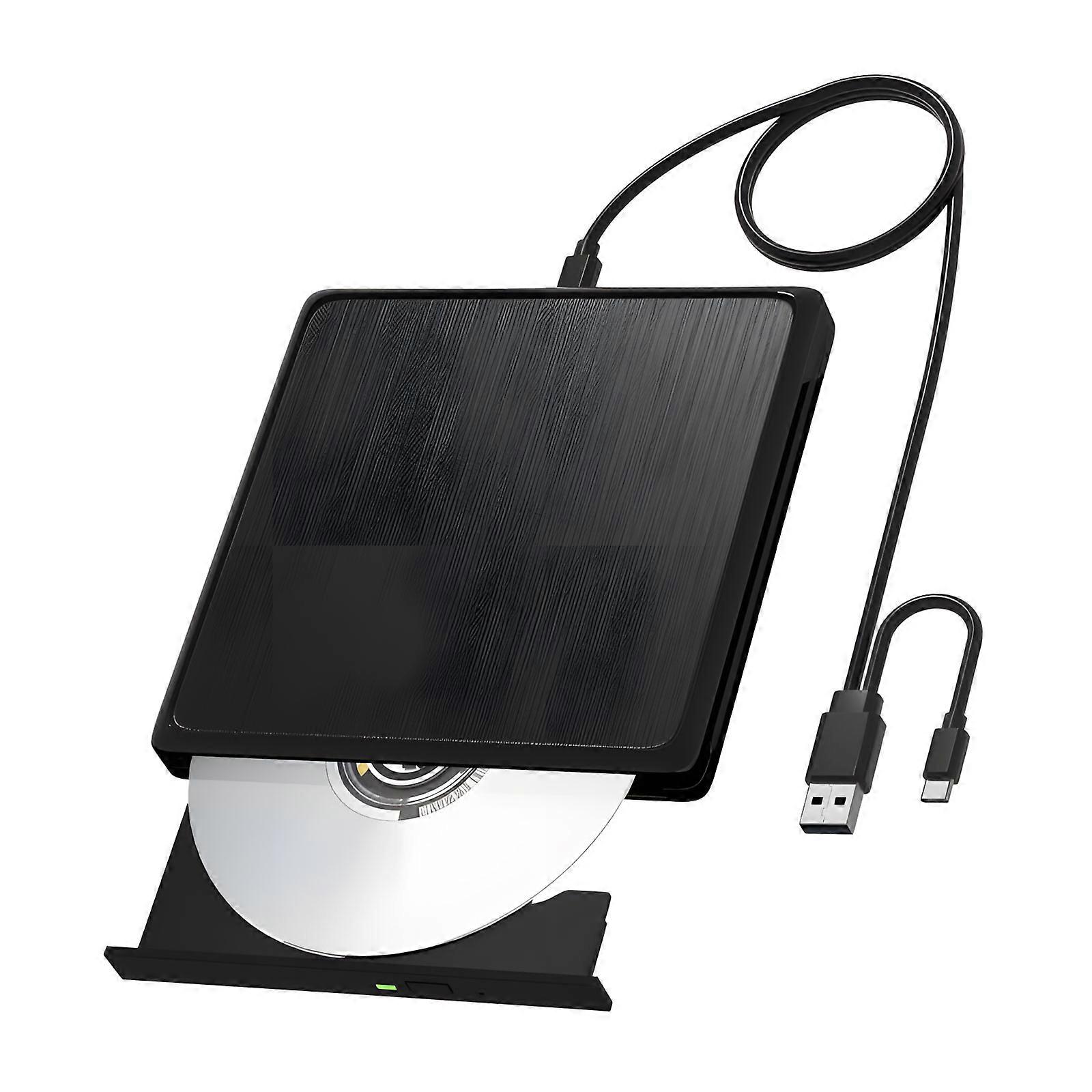 External USB Disc Player Reader Writer For Devices Easy Use Quiet Function No Extra Components Multicolor