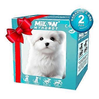 - My Realistic Robot Puppy Plush Teddy Toy Puppy Electronic Interactive Dog - Walking, Barking, Tail Wagging, Stretching Companion Animal for Kids