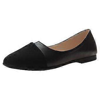 Elegante Damen-Ballerinas von Upioiwer, spitz zulaufend, für Business und Freizeit, ideal für Arbeit, Tanz und Party, Schwarz, Größe 38
