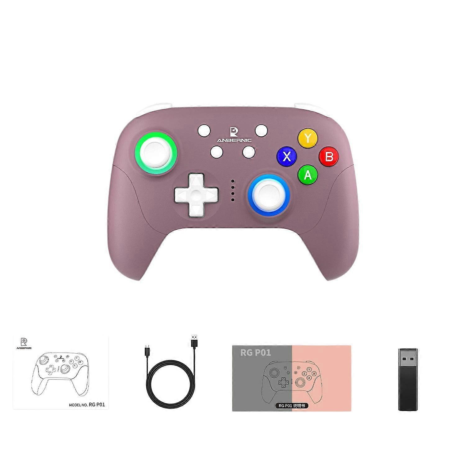 RGP01 Multi-Platform Gaming Controller With Receiver Purple