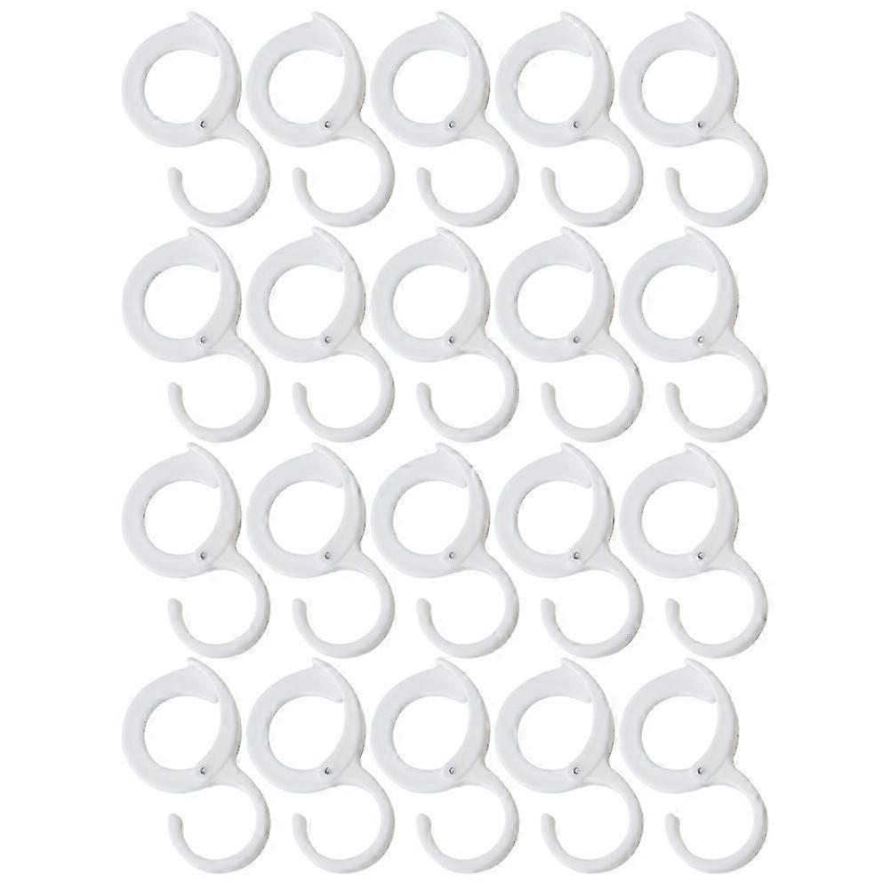 Multi-Functional Plastic S Hooks Coat Hook Hanger for Home 20Pcs