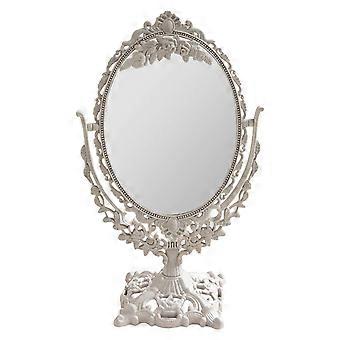 1pc Desktop Makeup Spejl Retro Stil Relief Pige Makeup Spejl Desktop Spejl