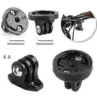 Garmin Gopro Compatible Aluminum Alloy Bicycle Camera Mount Base with Holder and Adapter for Bike Computer