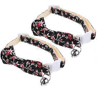Adjustable Cat Collar with Bell Bow Tie 8Pcs Cute Pet Accessory