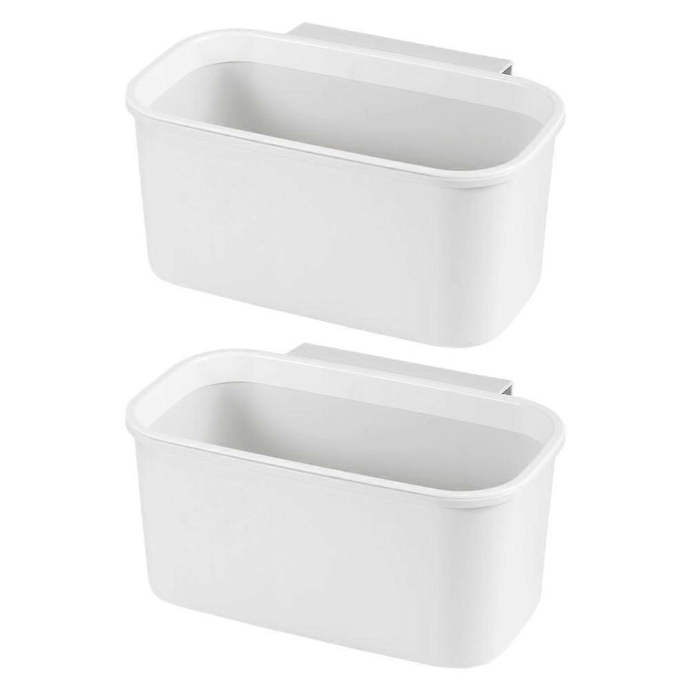 2pcs Hanging Kitchen Waste Bin Hanging Garbage Container Small Garbage Bins