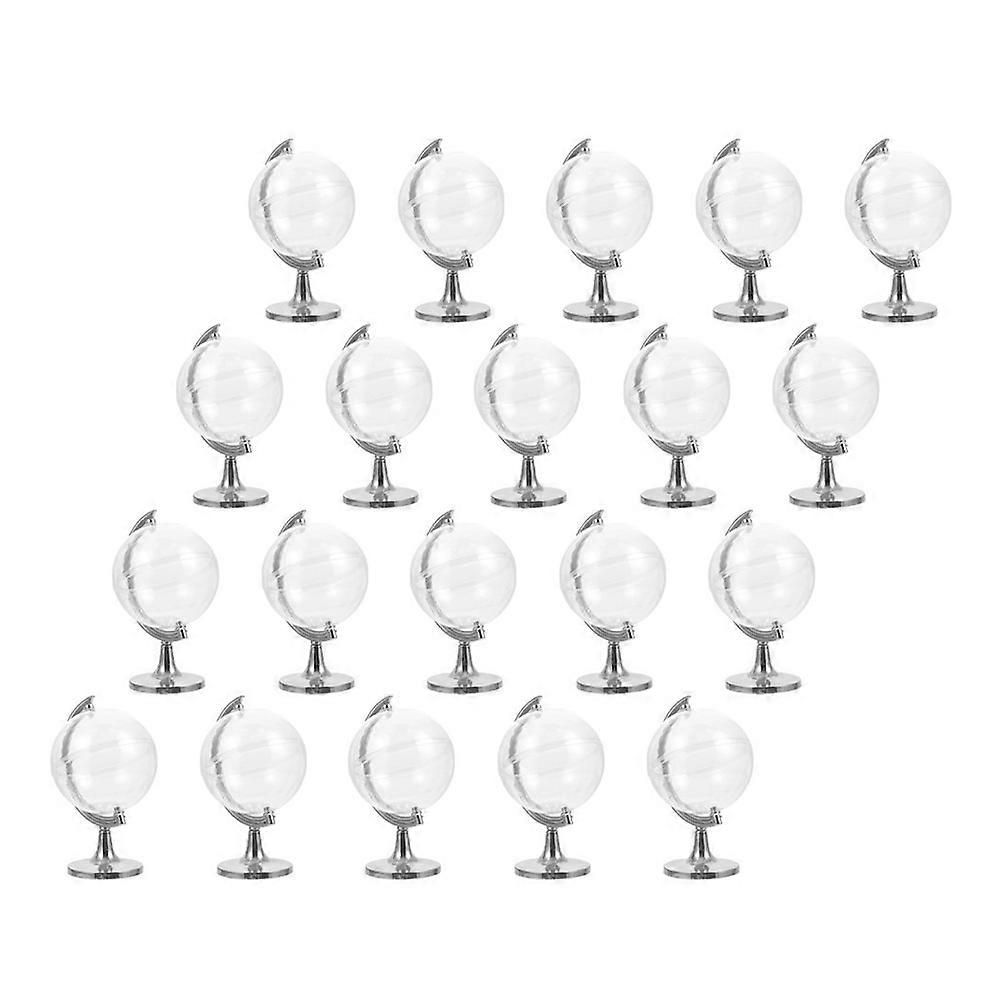 Mini Globe Candy Container for Storage Use 30Pcs Clear Plastic Candy Boxes