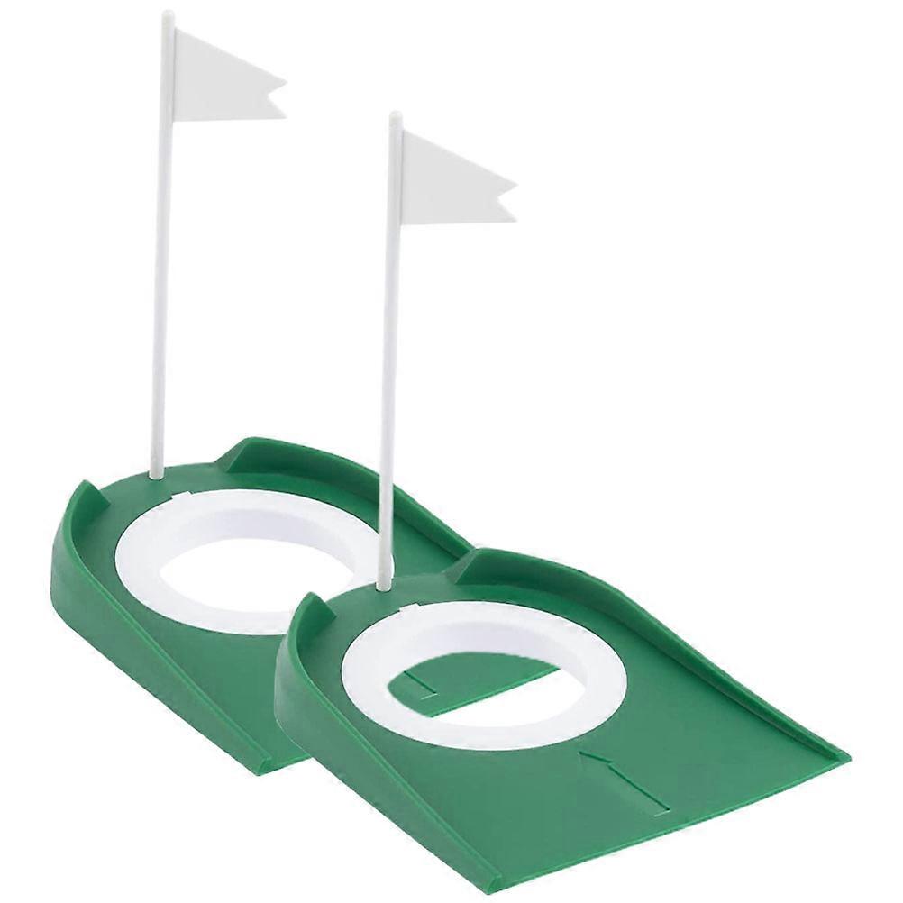 Rod Putting Cup Golf Training Aid for Practice 2Pcs