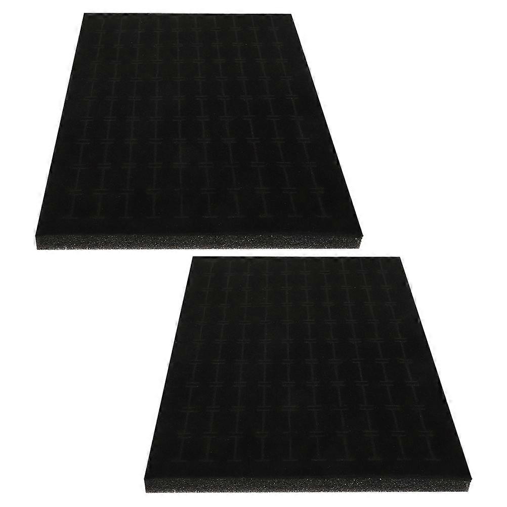 Jewelry Insert Pad Soft Sponge for Earring 2Pcs Black Ring Display Inserts