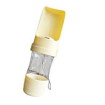 Versatiles Pet Water And Snacks Cup For Outdoor Activity Leakproof Light weight Dog Feeders Bowl Outdoor Travel Pet  Yellow