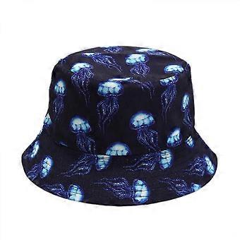 Cute Bucket Hat Beach Fisherman Hats for Women, Reversible Double-Side-Wear Unisex (HATG016)