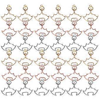 30pcs Keychain Hooks Key Chain Clips Swivel Snap Hooks for DIY Key Jewelry Crafts