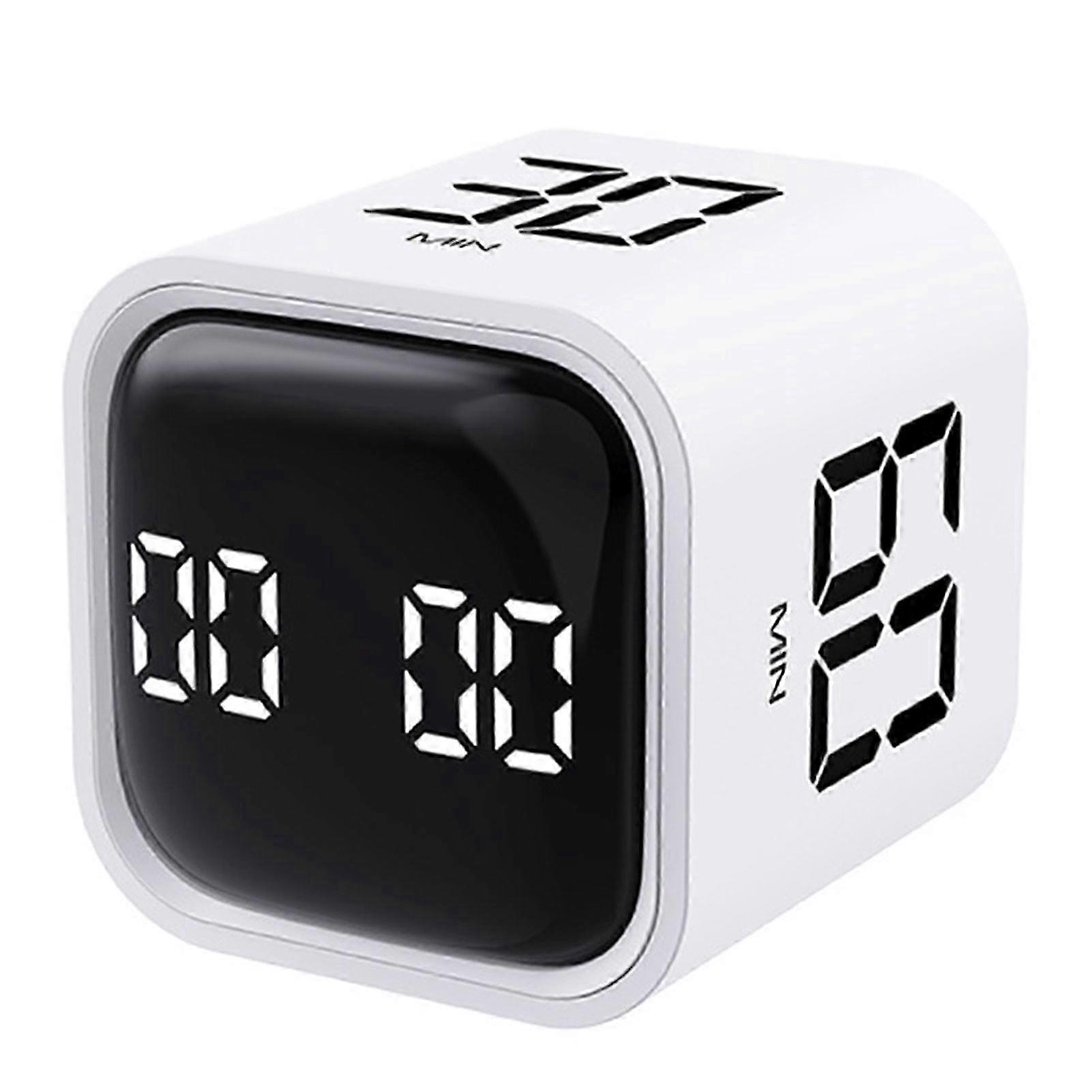 Gravity Sensor Digital Timer for Study Sports and Kitchen Cooking - Positive Timing & Countdown Clocks Mini Cube Decoration_mpn