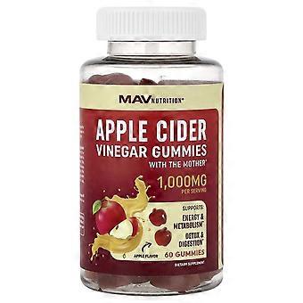 MAV Nutrition, Gomas de Vinagre de Maçã com a Mãe, Maçã, 60 Gomas, Pacote com 2