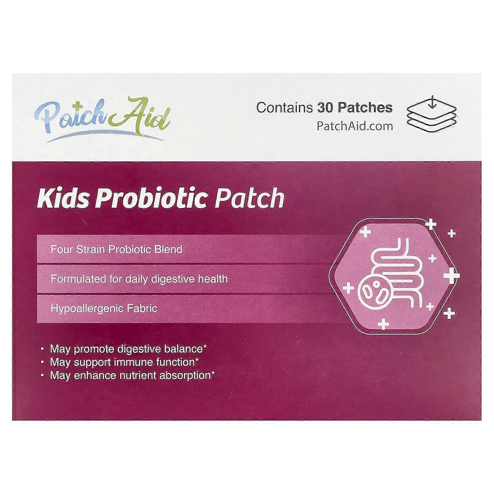 PatchAid, Kids Probiotic Patch, 30 Patches