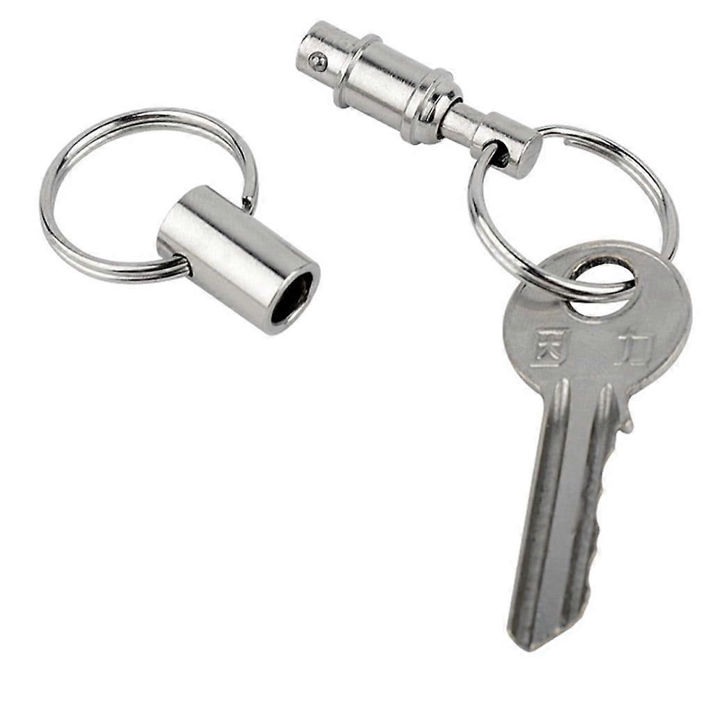 Simple Pull-Apart Quick Release for Key Ring Easy Detach Double Snap for Key