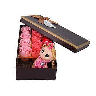 Rose Flower Bath Soap Gift Box for Special Occasions with