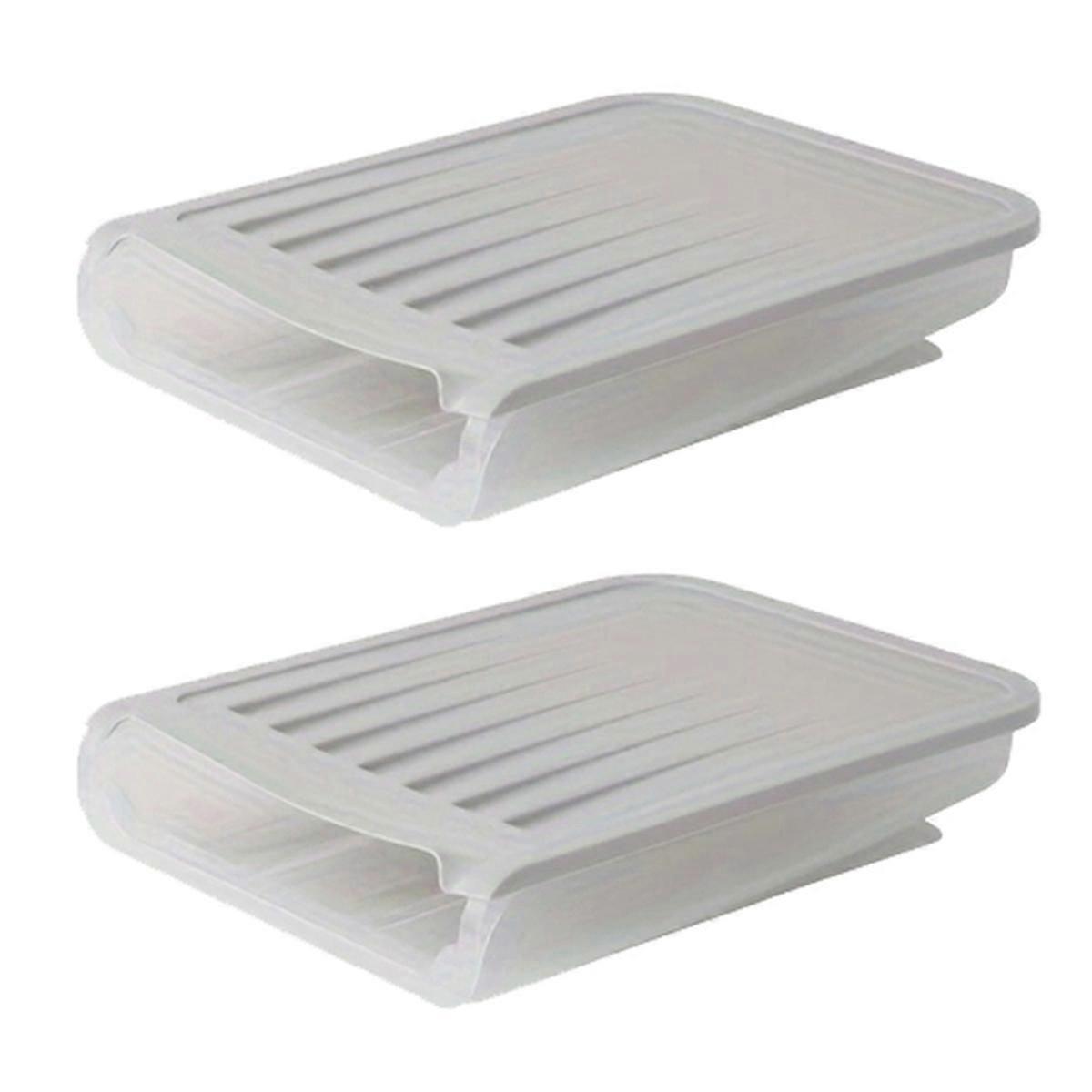 Automatic Rolling Egg Box Refrigerator Crisper Egg Basket Gray