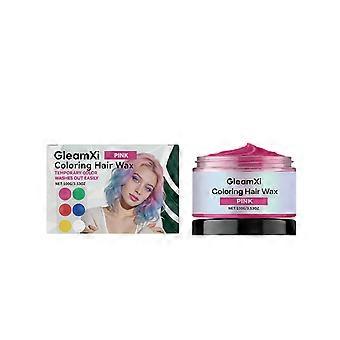 Temporary Pink Hair Dye Paste, 2 Pieces, Natural Color Display, Even Coverage, Fashionable