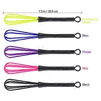 Hairdresser Whip Plastic Balloon Stirrer for Salon Use 5Pcs Pack