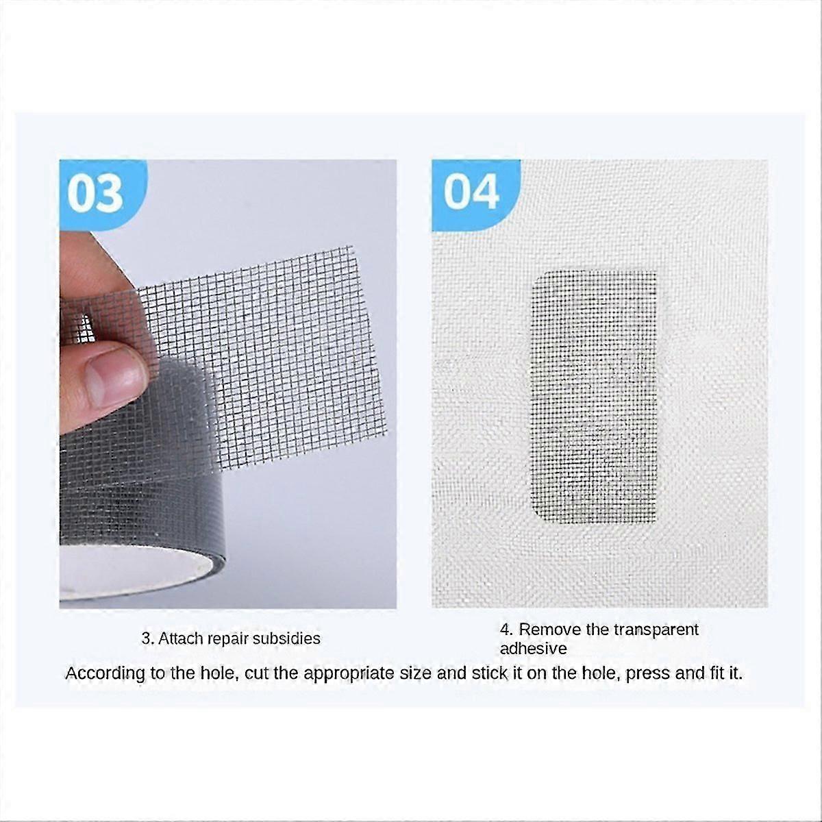 Vindue Myggenet Reparationstape, Sort