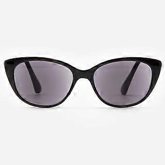 Sonnenbrille mit Lesebrille für Damen – Lesebrille im Cat-Eye-Stil mit integrierter Lesebrille – Verona von VITENZI in Schwarz, 1,75 Zoll