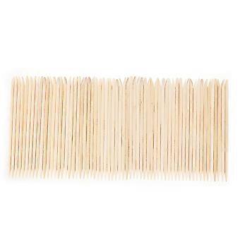 Wood Nail Stick Cuticle Cleaner for Manicure Use 200Pcs Beige Wooden Accessory